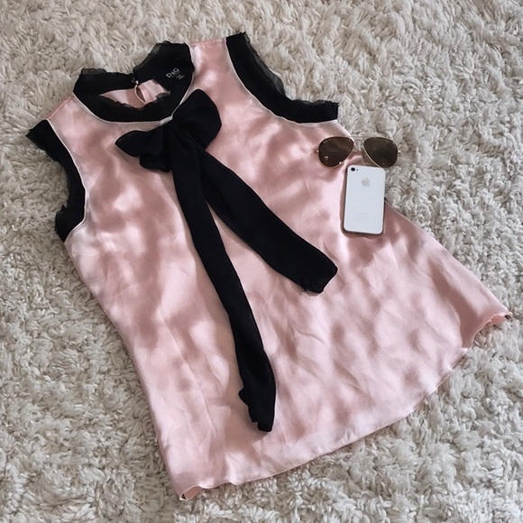 Dolce & Gabbana Tops - Dolce & Gabbana Silk Bow Tie Shirt Blouse